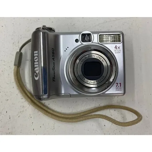 TESTED WORKING Canon PowerShot A560 7.1MP digital camera with box - Picture 2 of 5
